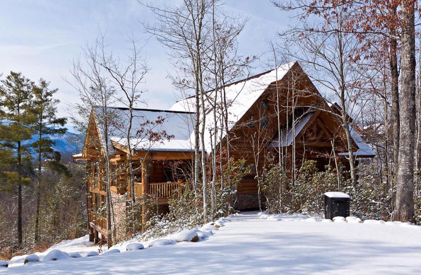 Big Bear Ridge Lodge - Breathtaking Mountain Views And Private Forest Scenes In Amazing Large Log Cabin Gatlinburg Extérieur photo